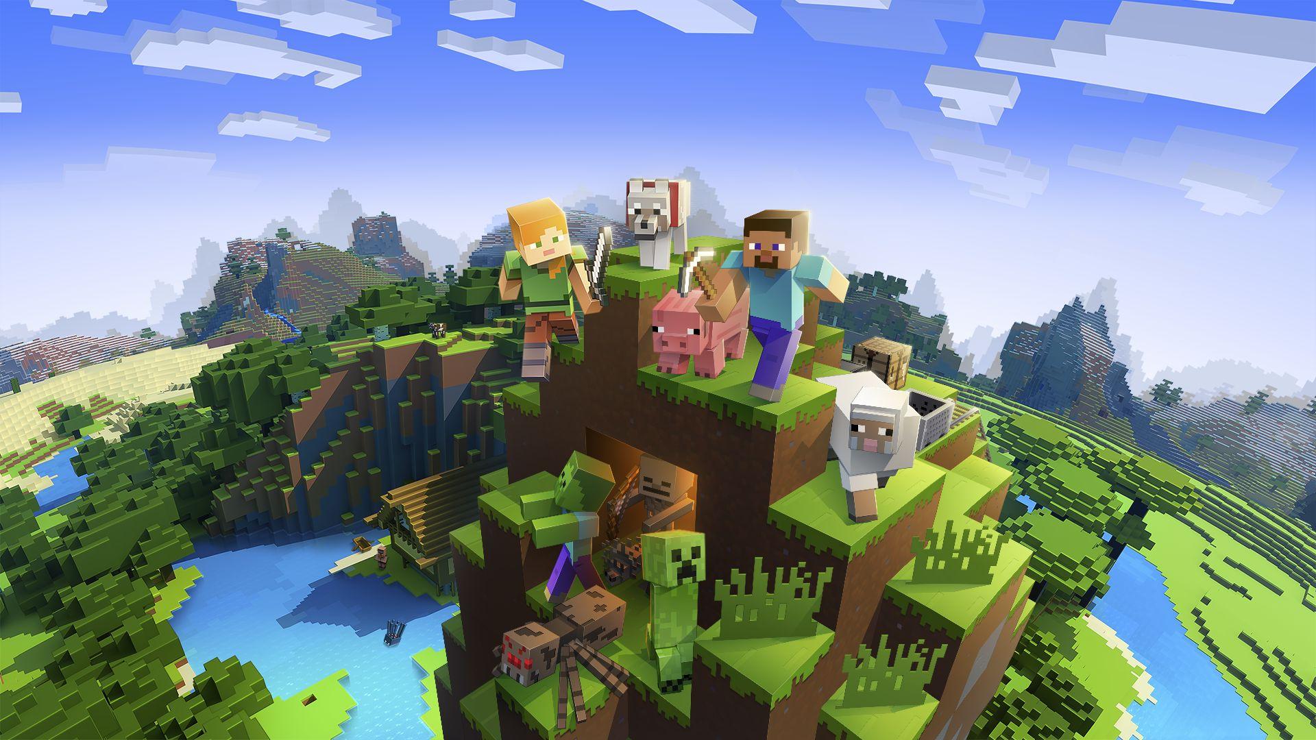 Minecraft PS5 version preview with 4K resolution.